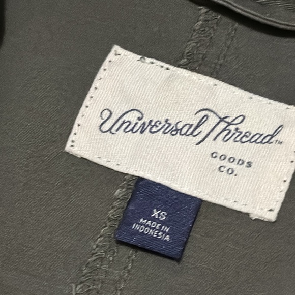 Universal Thread Cotton Jacket-XS-Snap Front-Adj Waist-Olive Green-Pockets-EUC - Picture 11 of 16